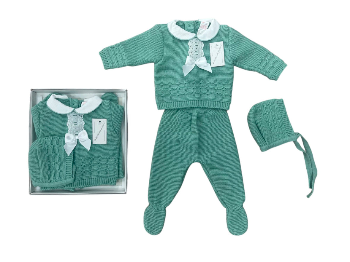 NB gift set -Sage bow