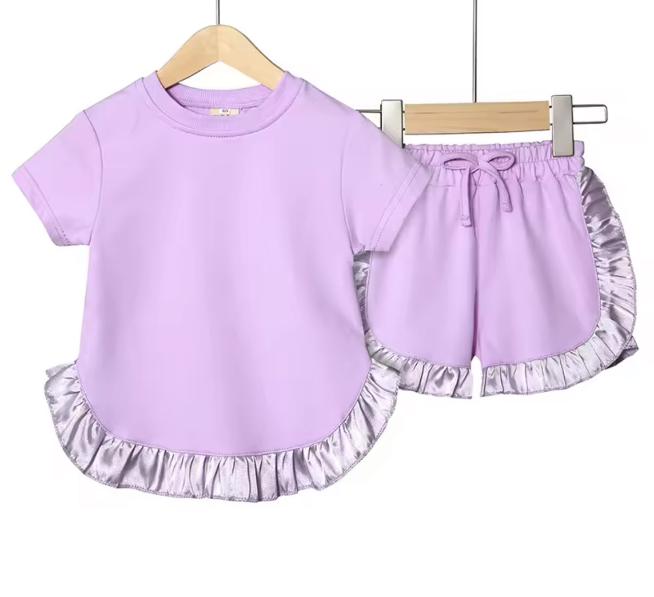 Satin frill Co ord sets -more colours