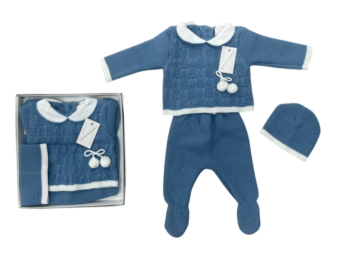 NB gift set -Blue bobble