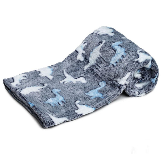 Dino blanket -navy