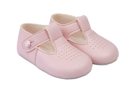 Soft sole T-bar -pink