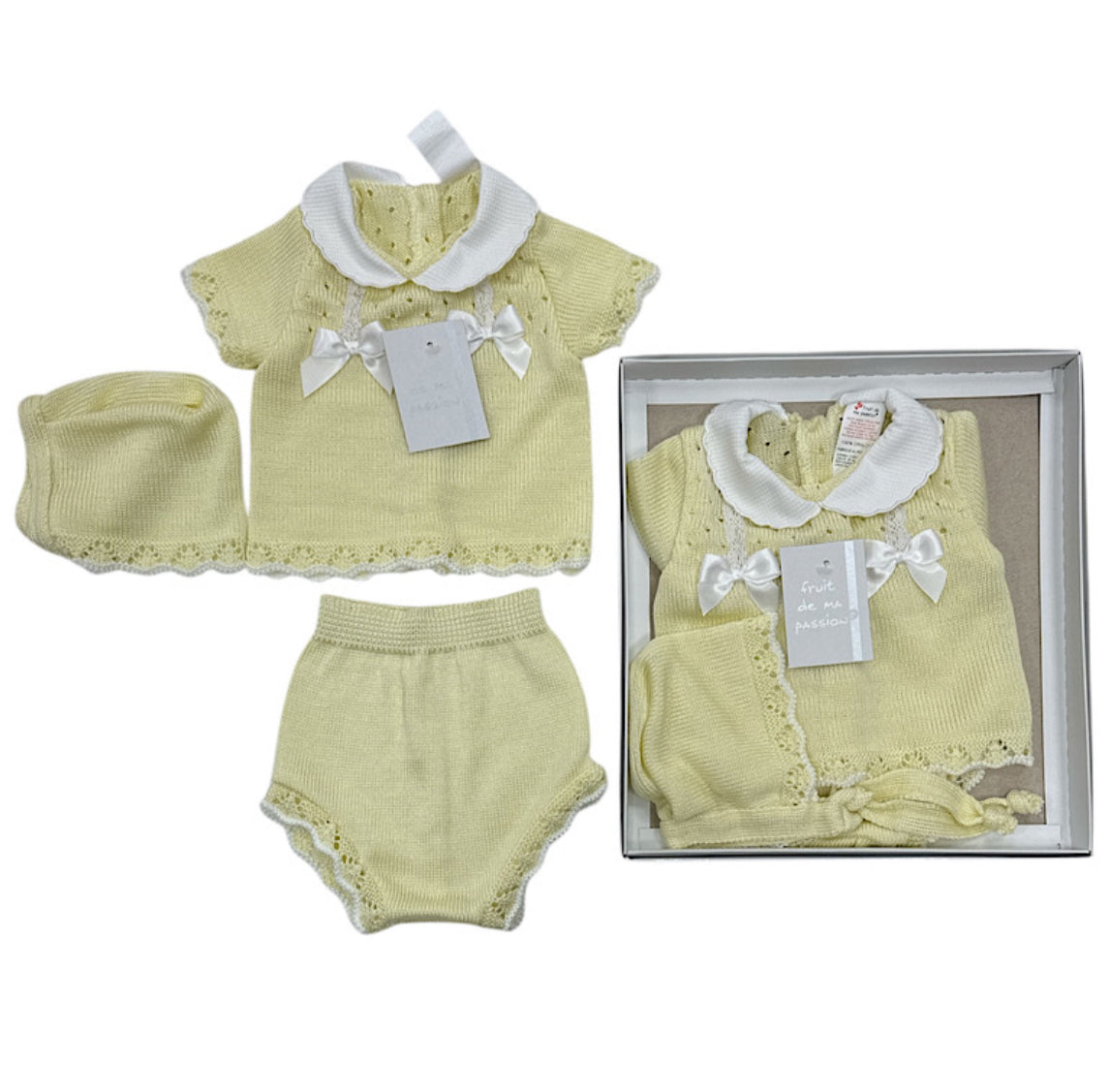 NB gift set - yellow bow