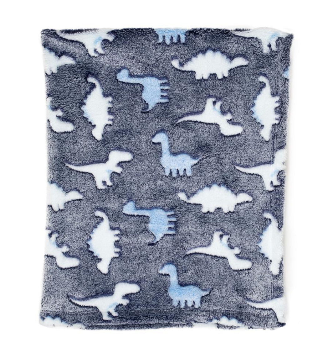 Dino blanket -navy